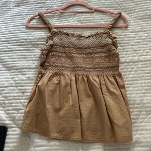 smocked tank top